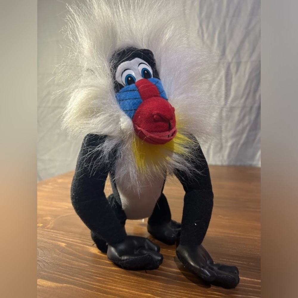 Vintage Walt Disney-The Lion King-Rafiki (Baboon Plush)-1995-8" Plush-Acme